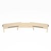 Ufurniture Dual Monitor Stand Riser Wood Adjustable Wood