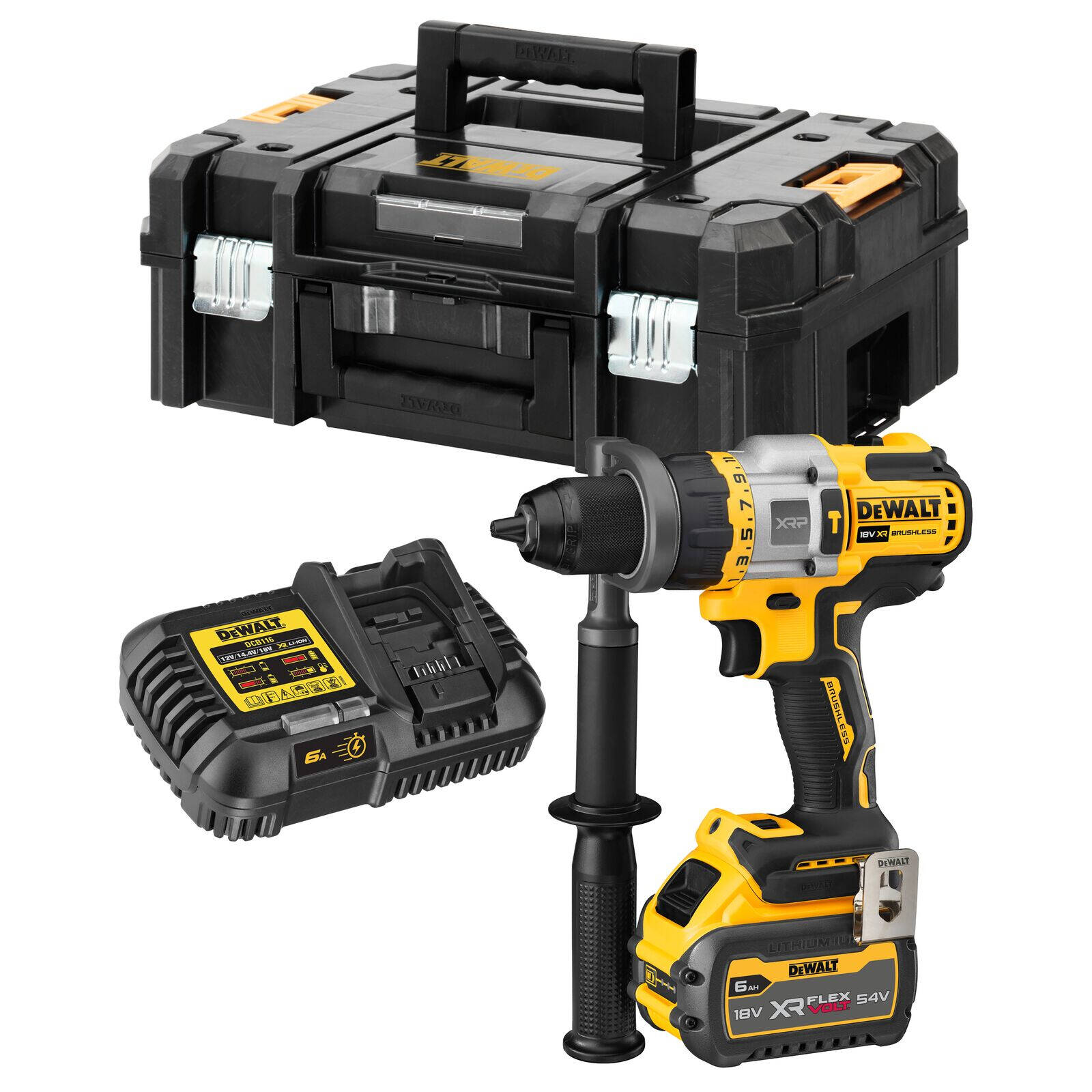 DeWALT 18V 4.0Ah XR Li-Ion Brushless 2 Piece Combo Kit thumbnail 2
