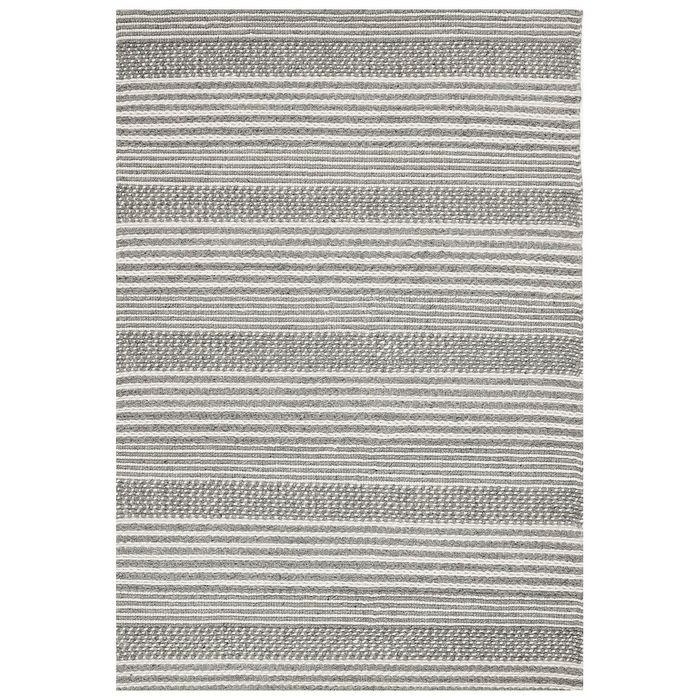 The Rug Connection Nordic 313 Silver 225x155cm - Medium Handmade Wool Indoor Floor Rug