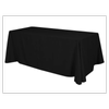 Just Party Linen Tablecloth Rectangle 270x209cm - Black  - Loose Fit 4ft