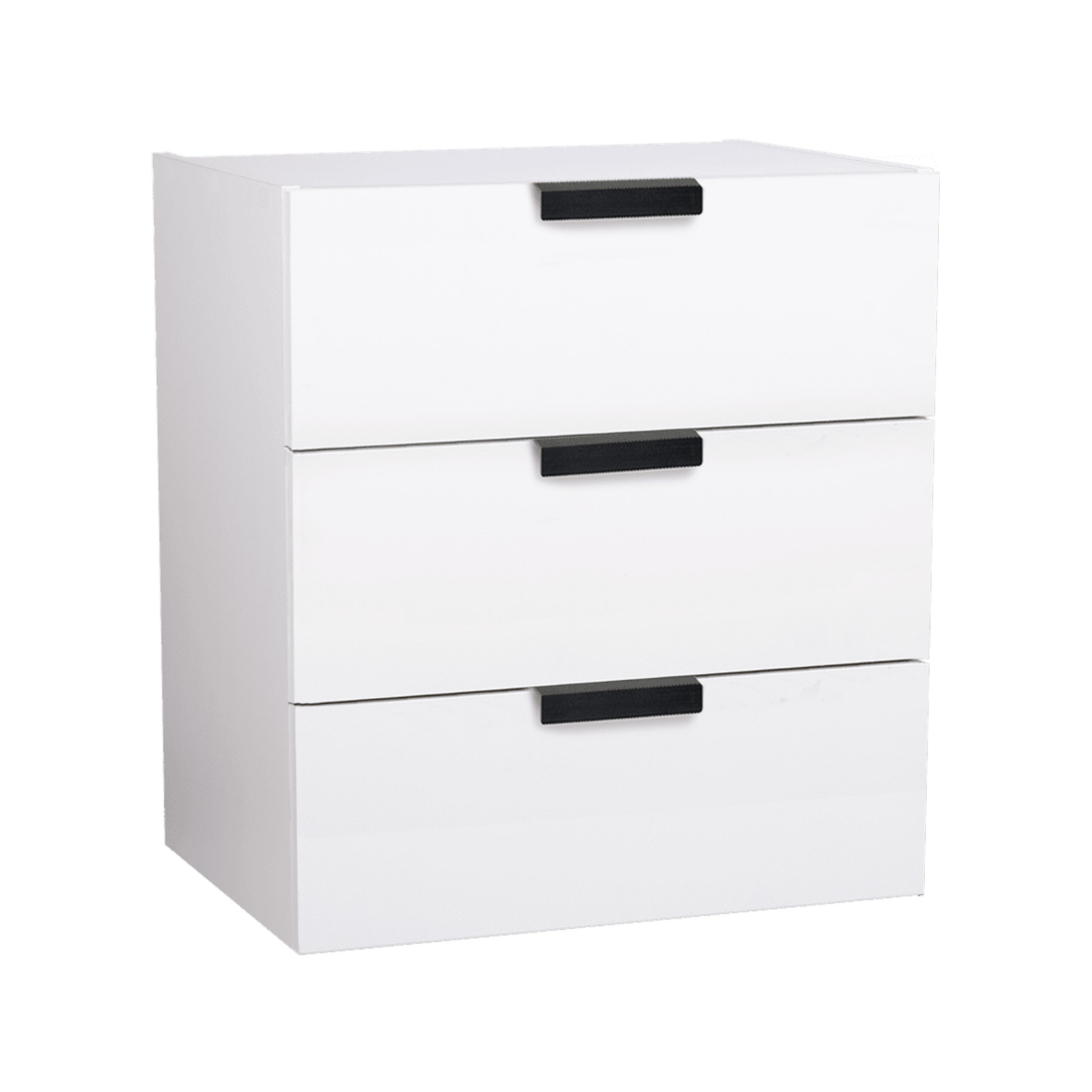 LUGNA Compact 3 Drawer White Storage Unit product image