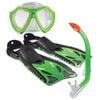 Land & Sea Sports 3-10y Nipper Sea Snorkelling Set Junior Lime W/flipper/glasses