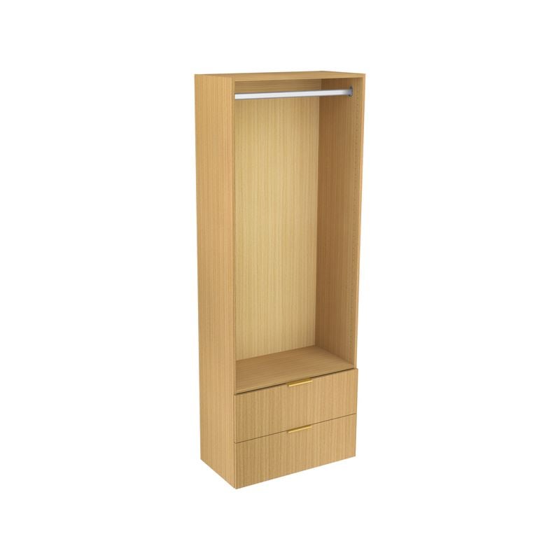 Lugna 2048 x 750 x 380mm Sand Hanging 2 Drawer Storage Cabinet
