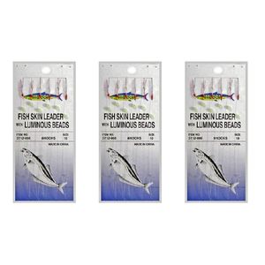 3x Surecatch Wilson Bait Jig - Fish Skin Fishing Rig 6 Hook - Size 10