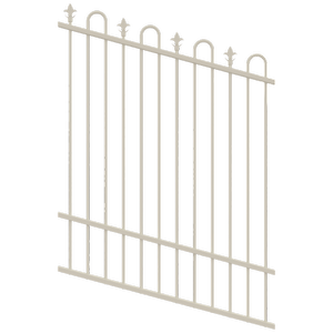 ProtectorAl 350 - 1200 x 1500mm Surfmist Raked Up to 15º Loop And Spear Top Pool Fence Panel