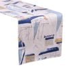 CottonMore 100% Cotton Sateen Dining Table Runner 190x31cm Boat Pattern