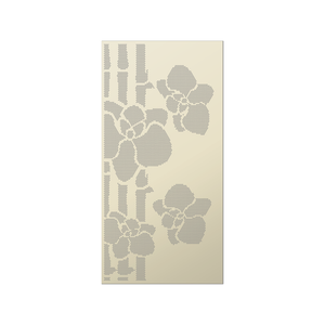 Walpix 1800 x 900 x 2.0mm Perforated Aluminium Decorative Screen Flat Profile Tropical - Magnolia