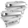 SOGA 2 Pack Chafing Dish 9L Full Size Stainless Steel Food Warmer