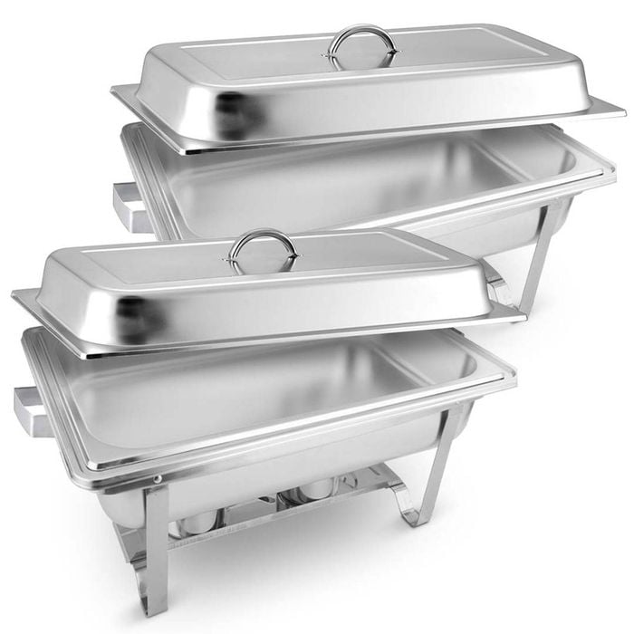 SOGA 2 Pack Chafing Dish 9L Full Size Stainless Steel Food Warmer