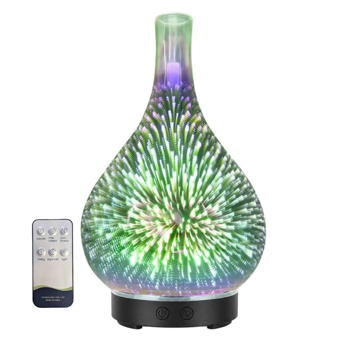 Essential Oil Aroma Diffuser - Mirror 3D Fireworks Aromatherpay Mist