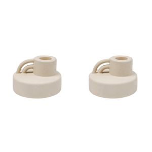 2PK Urban Products Arch Candle Holder Home Decor White 5cm