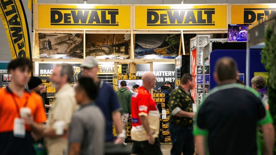 DeWalt stand at one of bunnings trade expos