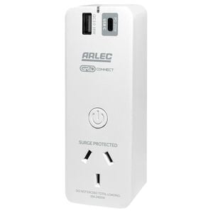 Arlec White Grid Connect Smart Plug In Multi-Function Socket With USB PD20W