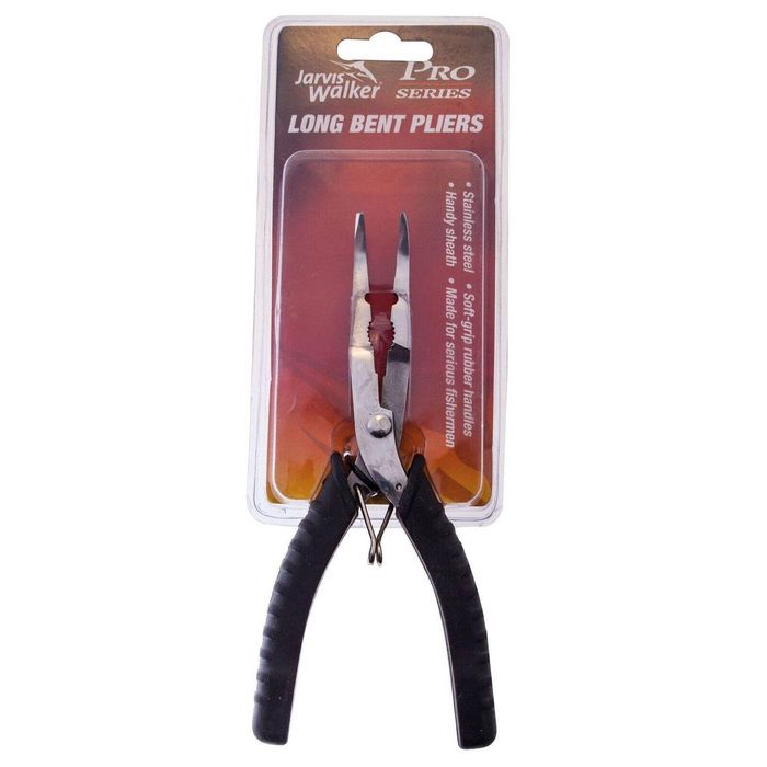 Jarvis Walker Pro Series 6" Long Bent Nose Stainless Steel Pliers