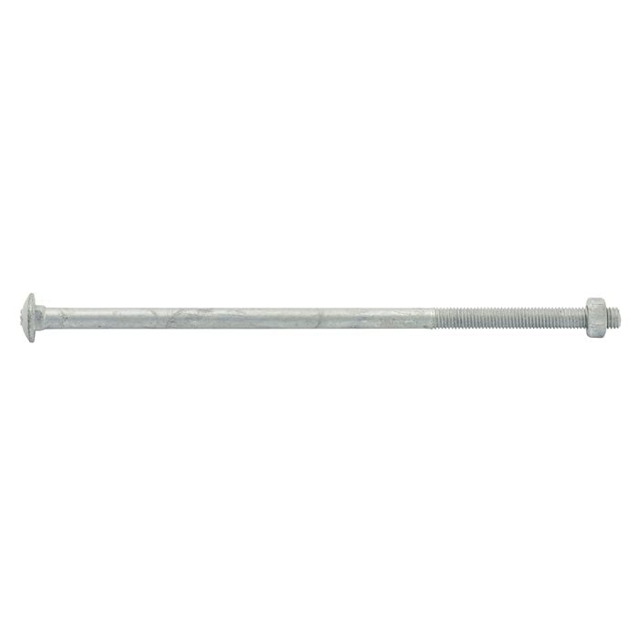 ZENITH M10 x 260mm Hot Dip Galvanised Cup Head Bolts & Nuts - Each