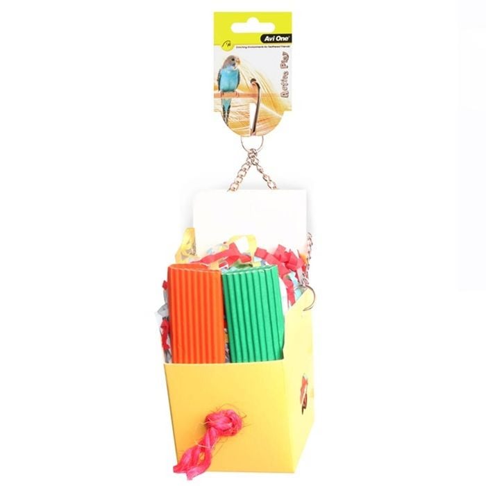 Box With Paper And Popsicles 25cm Bird Toy (Avi One)
