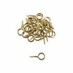 Everhang 4mm Brass Screw Eyes - 25 Pack
