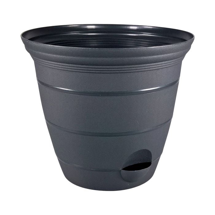 Moda 30cm Self Watering Roman Pot Charcoal