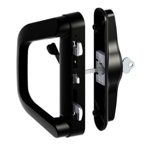 Yale Black Lockable Sliding Door Lock