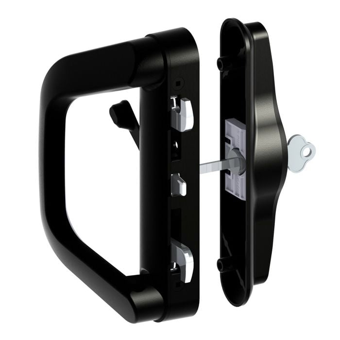 Yale Black Lockable Sliding Door Lock