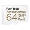 SanDisk Max Endurance MicroSDHC Card 64GB Adapter [SDSQQVR-064G-GN6IA]