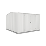 Absco Sheds 3.00 x 3.00 x 2.06m Premier Double Door Garden Shed - Surfmist