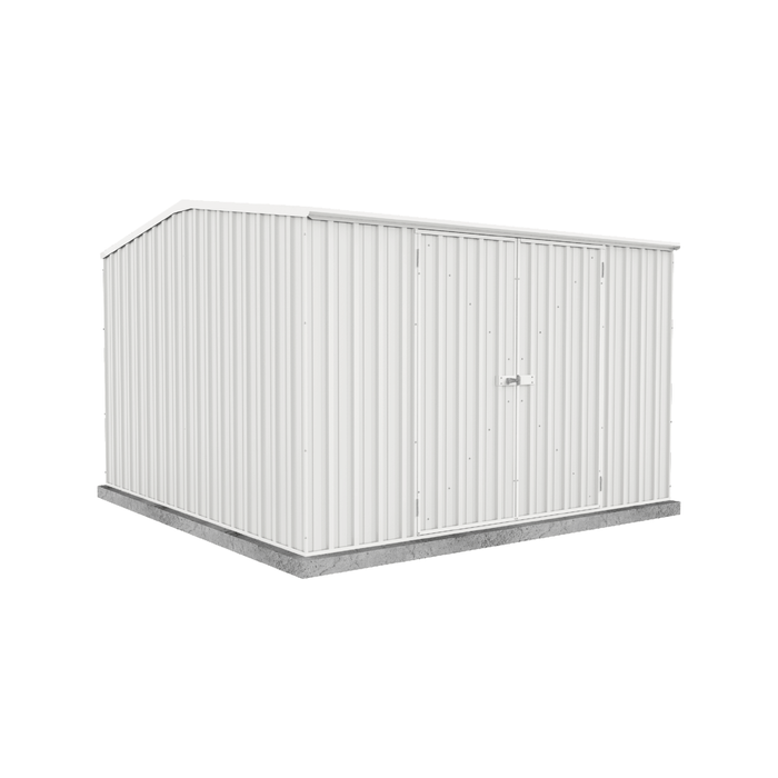 Absco Sheds 3.00 x 3.00 x 2.06m Premier Double Door Garden Shed - Surfmist
