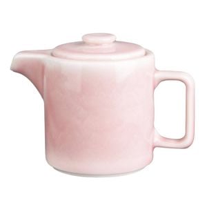 Olympia Fondant Teapot Pink 450ml Porcelain Stackable Tea Pot Pack Of 2