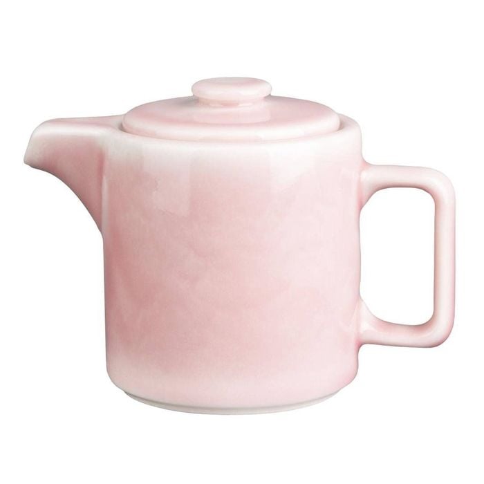 Olympia Fondant Teapot Pink 450ml Porcelain Stackable Tea Pot Pack Of 2
