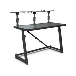 Gravity 109cm Dj Desk Fdjt01 W/ Flexible Loudspeaker & Laptop Tray Black