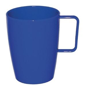 Olympia Handled Cups Kristallon Polypropylene Blue 284ml 12 Pack Reusable Tableware