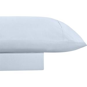 Odyssey Living Breathe Cotton Bed Sheet Set W/pillowcase Single Sky Blue