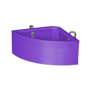 AgBoss Corner Shape Horse Stables and Paddock Fence Feeder 45L Purple