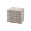 6pc Bambury Ultra soft Angove Face Washer 33x33cm Pebble Cotton Woven Home Decor