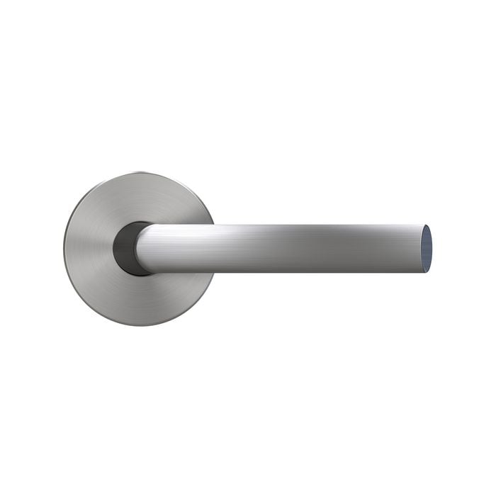 Schlage Brushed Satin Chrome Medio Series Stella Dummy Lever