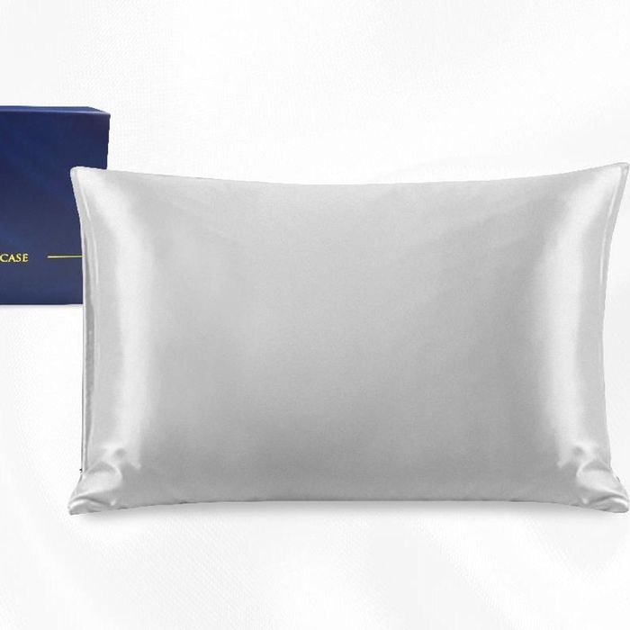 Luxor Crown Silver One Piece 100% Pure Two-Side Silk Mulberry Pillowcase