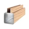 DECO 50 x 50mm Smoked Ash DecoSlat Channel Gate Frame