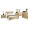 Bedroom Suite 5 pcs  Solid Wood Light Brown Colour in Queen Size