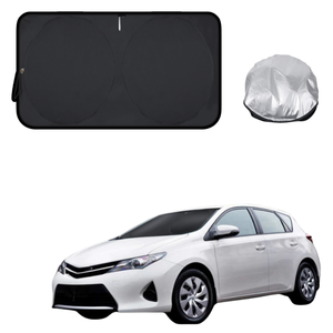 Front Windscreen Sun Shade for Toyota Corolla 2013 - 2018 Hatch (E160/170/180) - Standard 150 x 85 cm - Black