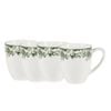 4x Casa Domani Rosetta Coupe Porcelain Mug Antique Green 370ml Microwave Safe