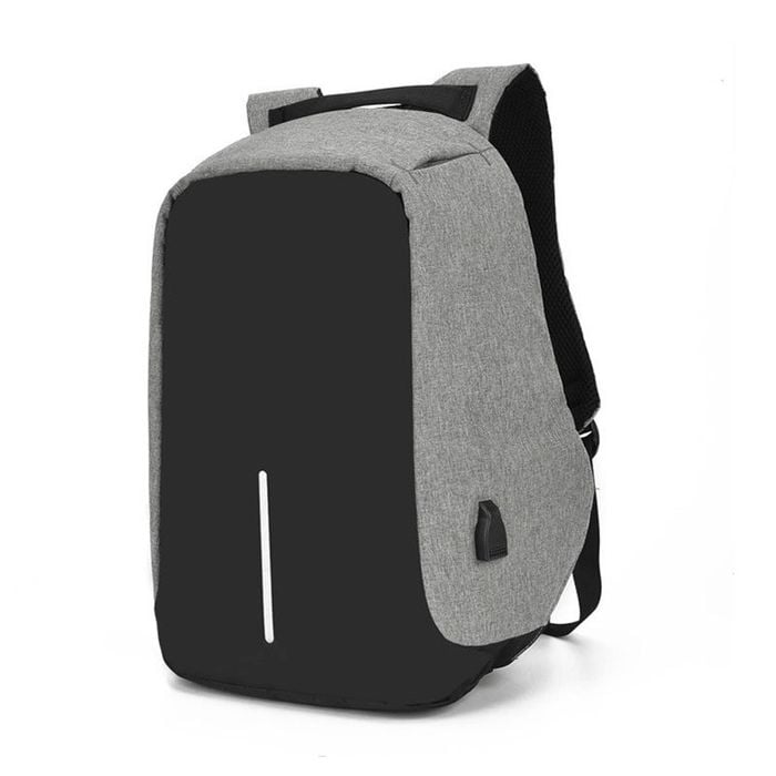 Catzon Laptop Backpack With Usb Charging Port Waterproof Bag-grey