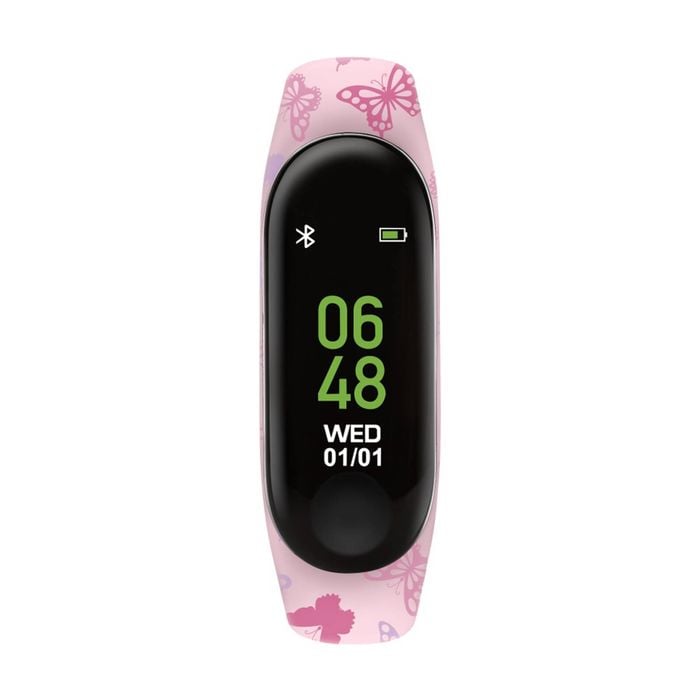 Tikkers Silicone Strap Touch Screen Interactive Fitness Smart Watch Pink