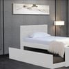 Istyle Milan King Single Trundle Storage Bed Frame White