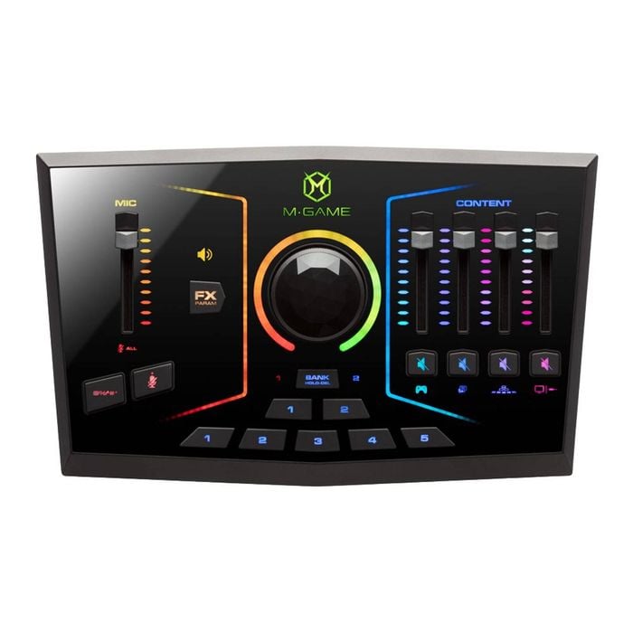 M-Game Dual USB Streaming Interface/Mixer RGB/LED Lighting/Sampler/Voice Shaping