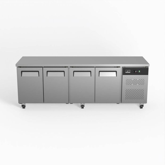 AG Commercial Four Door Worktop / Under Bench Fridge 700mm Depth