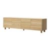 Oikiture TV Cabinet Entertainment Unit 180cm