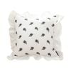 SOGA 45cm White Ruffled Throw Pillows
