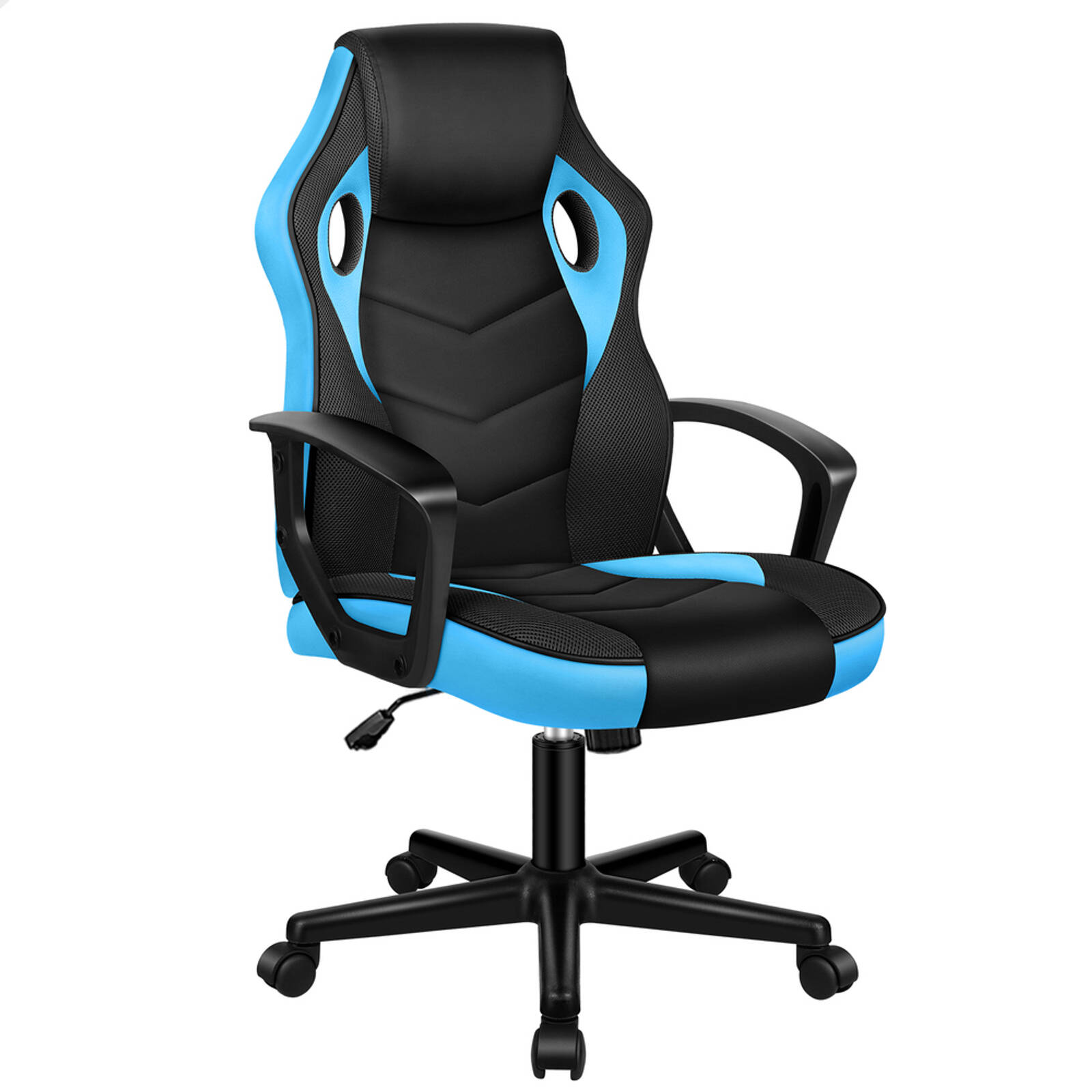 ALFORDSON Gaming Chair Racing Office Executive Computer Seat Light Blue