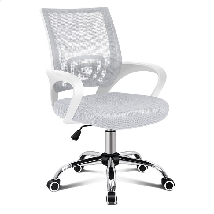 ALFORDSON Mesh Office Chair White Grey
