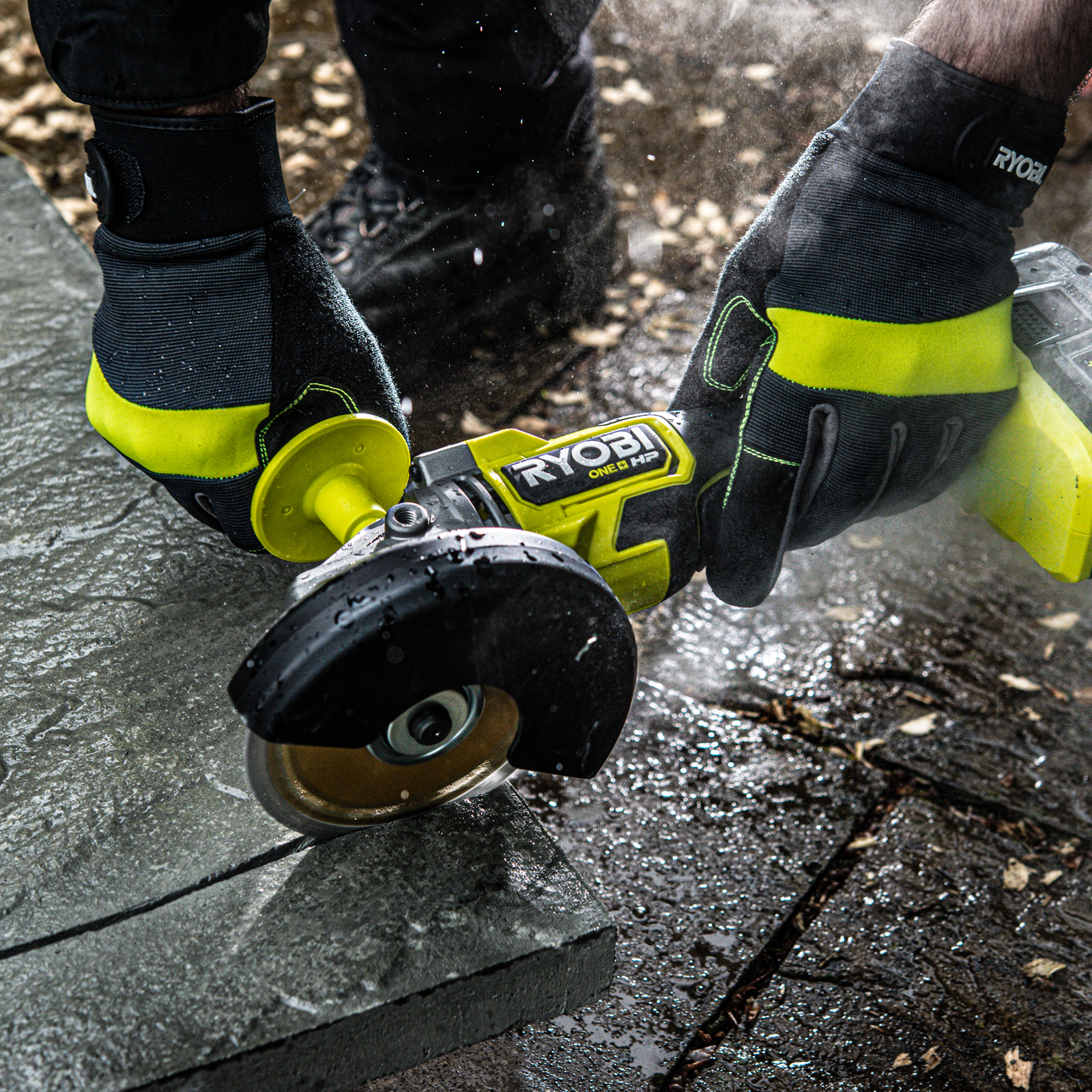 Ryobi 18V ONE 125mm HP Brushless Angle Grinder RAG18X Tool Only Bunnings Australia